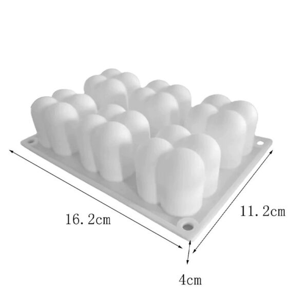 Molde 6 burbujas mini 4cm x 4cm - Imagen 2