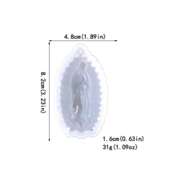 Molde virgen 8cm - Imagen 2