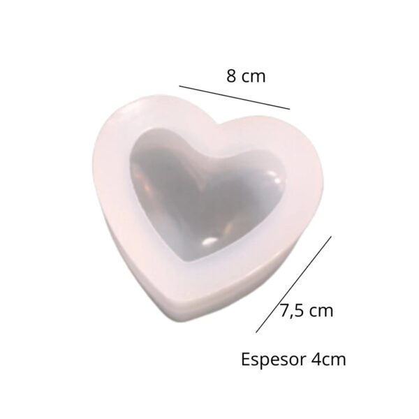 Molde corazon individual 3d 8cm - Imagen 2