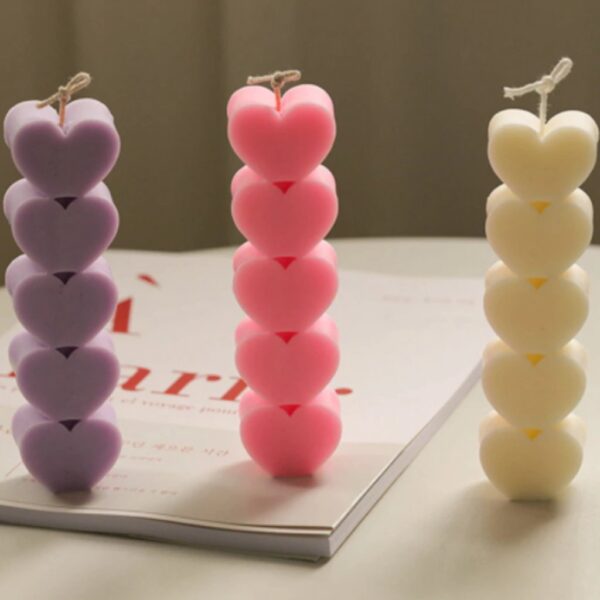 Molde velas corazon - Imagen 3
