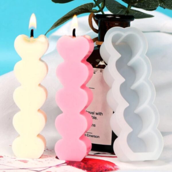 Molde velas corazon - Imagen 4