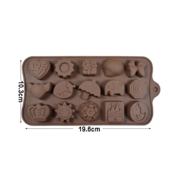 Molde figuras frutilla paraguas - Imagen 2