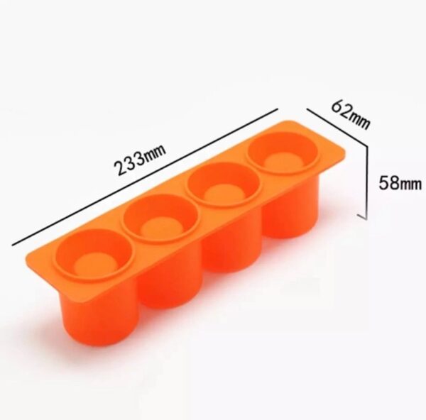 Molde 4 macetas cilindro - Imagen 2