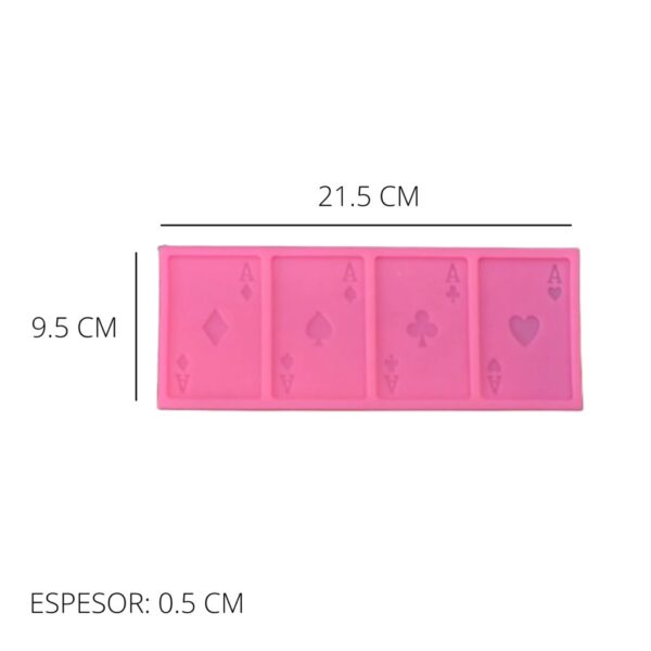 Molde cartas de poker - Imagen 2