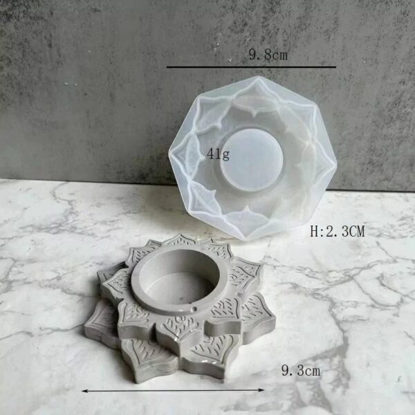 Molde porta vela mandala - Imagen 2