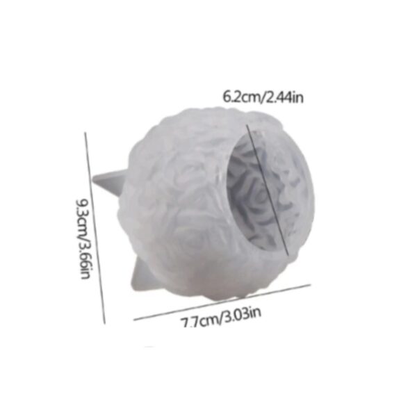 Molde arreglo floral 3D 9cm - Imagen 3