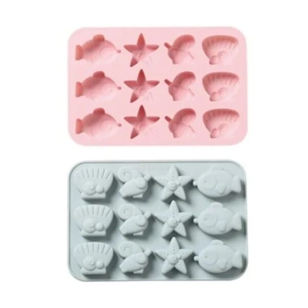 Molde animales de mar peces estrellas