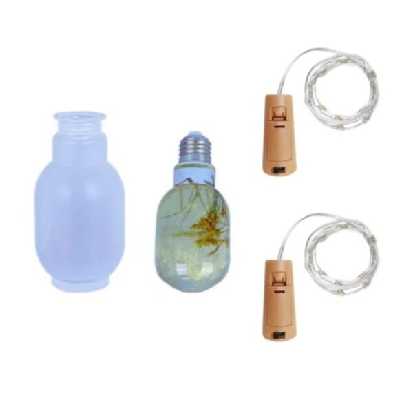 Molde lampara alargada y luces led