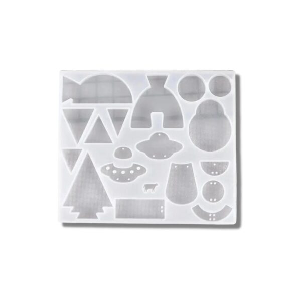 Molde 18 dijes geometricos espaciales