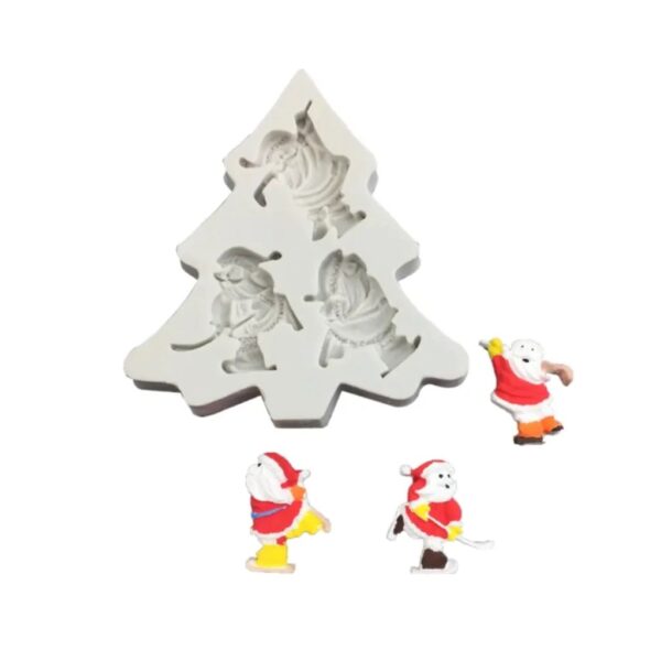 Molde figura papa Noel Navidad