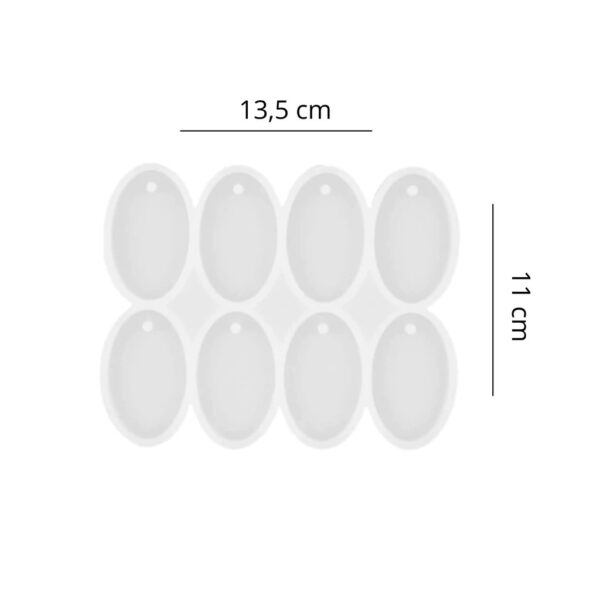 Molde 8 ovalos 5cm - Imagen 2