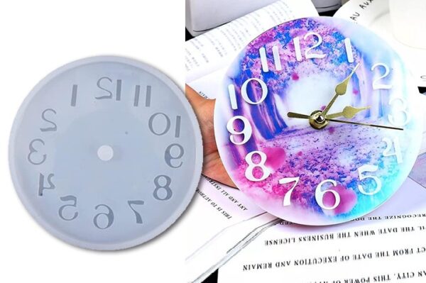 Molde reloj chico 10cm con numeros - Imagen 2