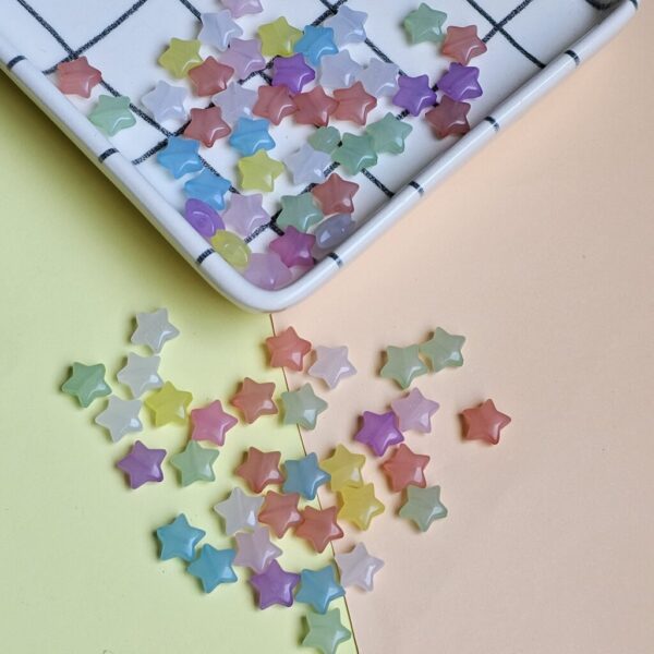 Estrellas cuentas de colores 20grs (60u) - Imagen 2