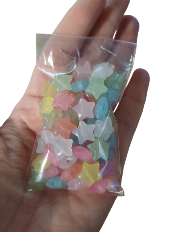 Estrellas cuentas de colores 20grs (60u) - Imagen 3