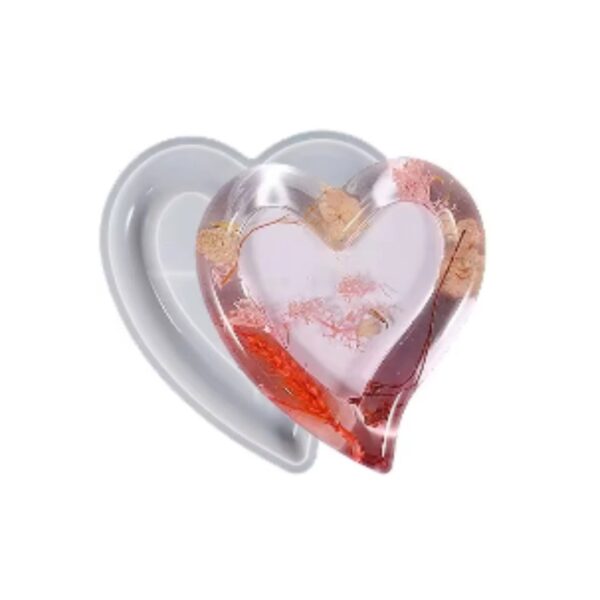 Molde plato corazon