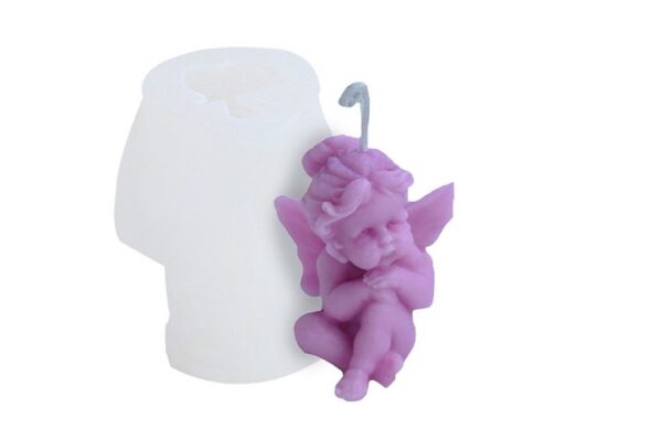 Molde angelito 3D sentado 5O6