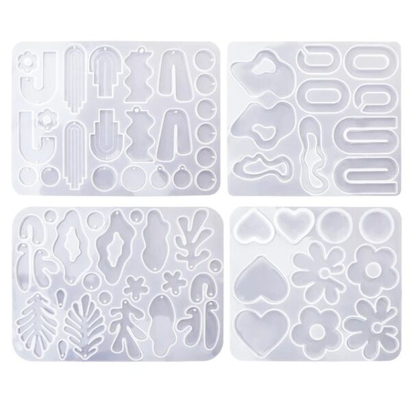 Molde dijes aros formas hojas - Imagen 3