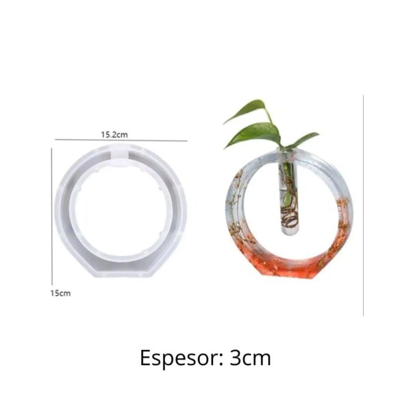 Molde florero para tubo de ensayo circular - Imagen 2
