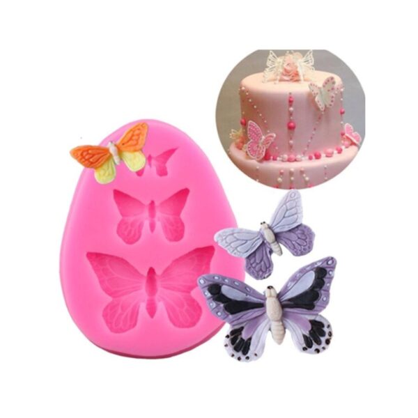 Molde 3 mariposas distintos tamaños