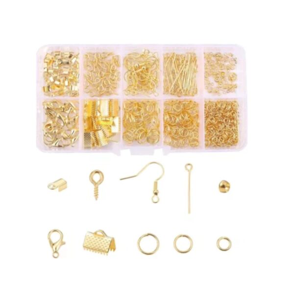 Kit aros pulseras pitones dorado x 300 en caja