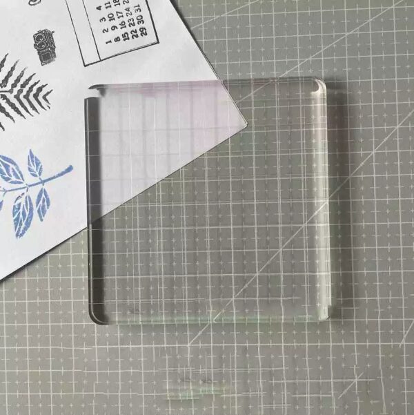 Plancha de acrilico cuadrille para sellos jabon vela