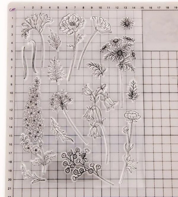 Plancha de silicona flores para sellos jabon vela - Imagen 7