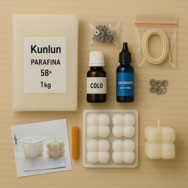 Kit velas parafina