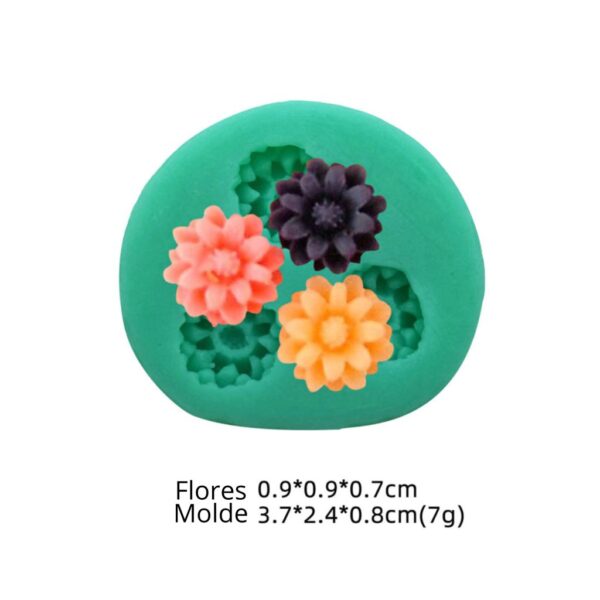 Molde 3 flores - Imagen 3