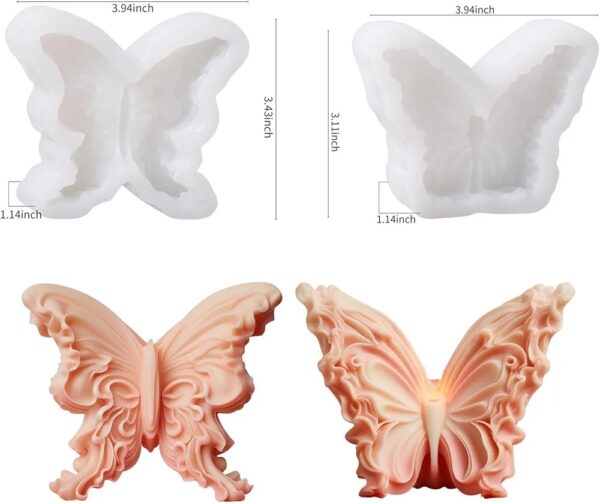 Molde vela mariposa - Imagen 2