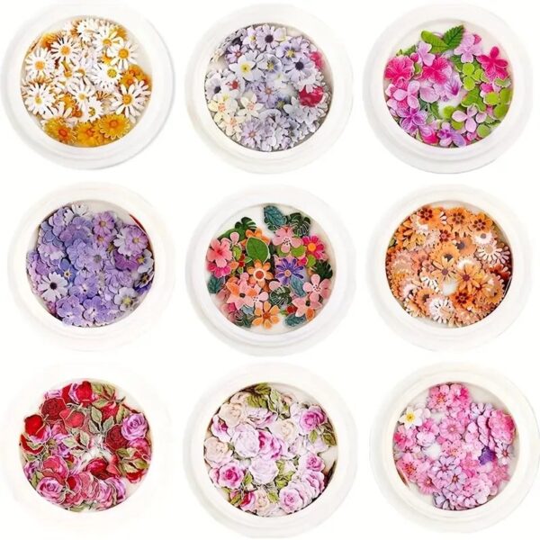 Flores mini lentejuelas unitario vs colores - Imagen 2