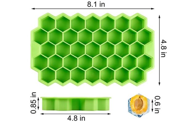 Molde 37 cubitos hexagonales