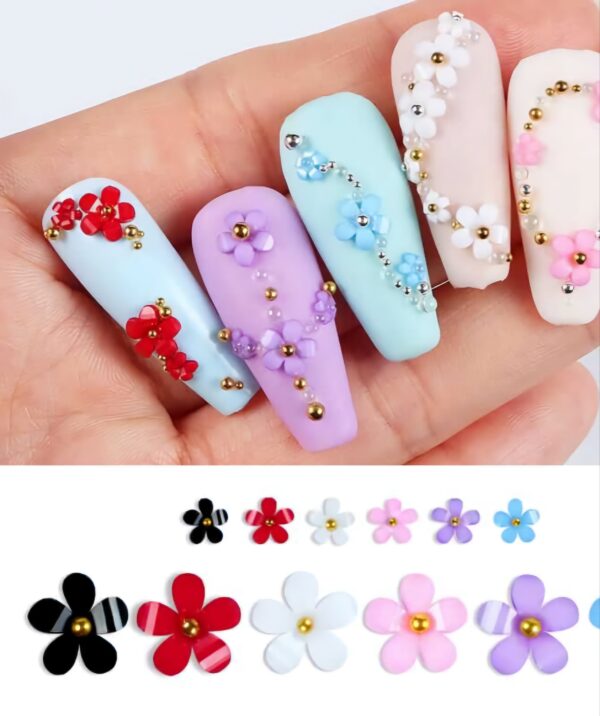 Flores 3D deco con caviar - Imagen 4