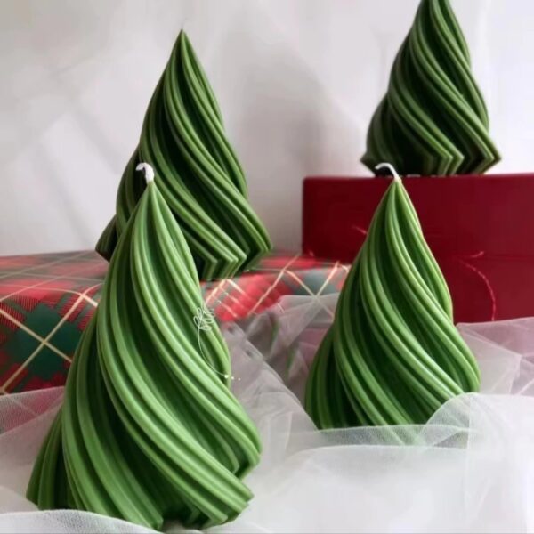 Molde vela árbol espiral pequeño - Imagen 3