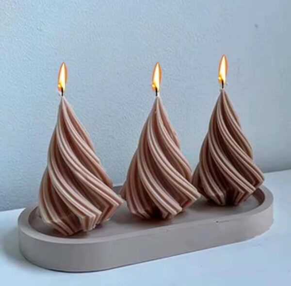 Molde vela árbol espiral pequeño - Imagen 4