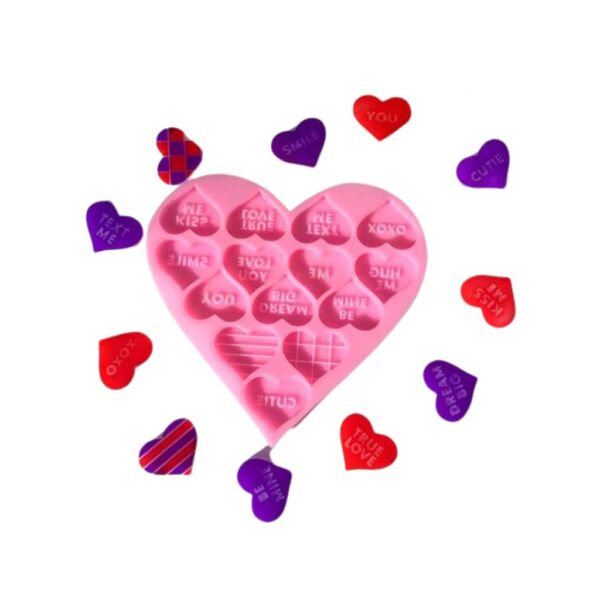 Molde corazones con texto - Imagen 3