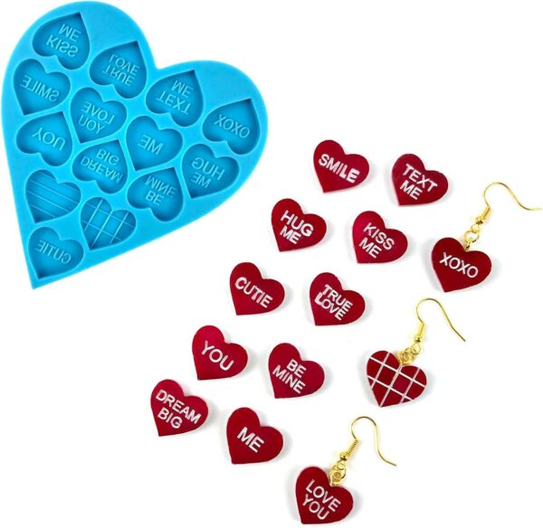 Molde corazones con texto - Imagen 5