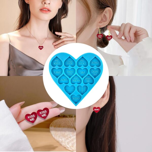Molde corazones con texto - Imagen 4