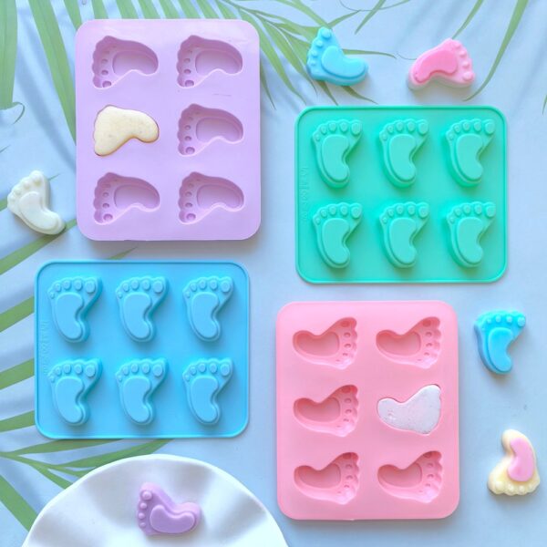 Molde 6 piecitos 4,5cm bebe - Imagen 4