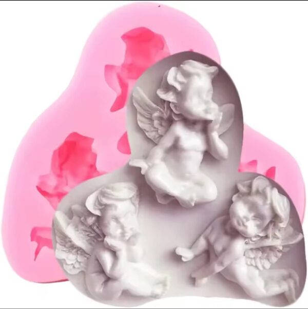 Molde 3 angelitos mini
