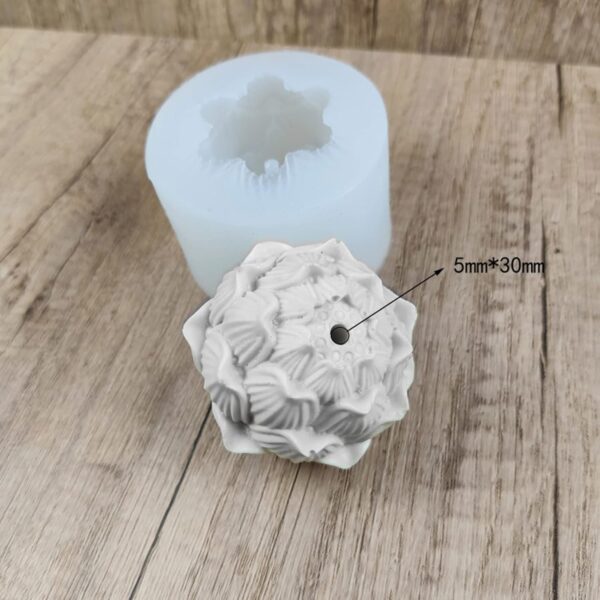 Molde portasahumerio flor de loto - Imagen 3