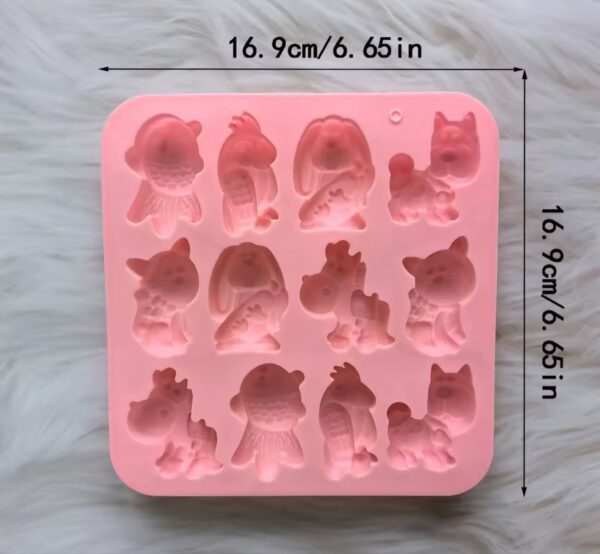 Molde 12 animales - Imagen 3