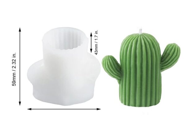 Molde cactus 3D mediano