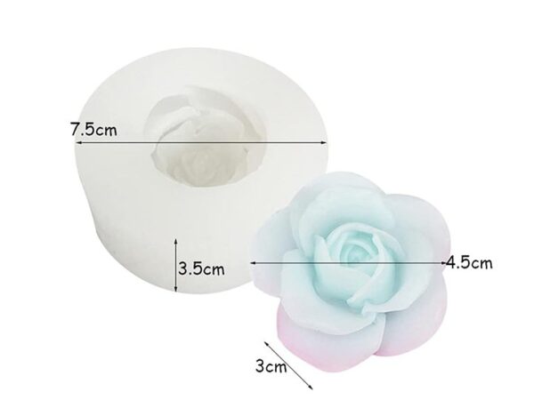 Molde vela flor camelia 26G8