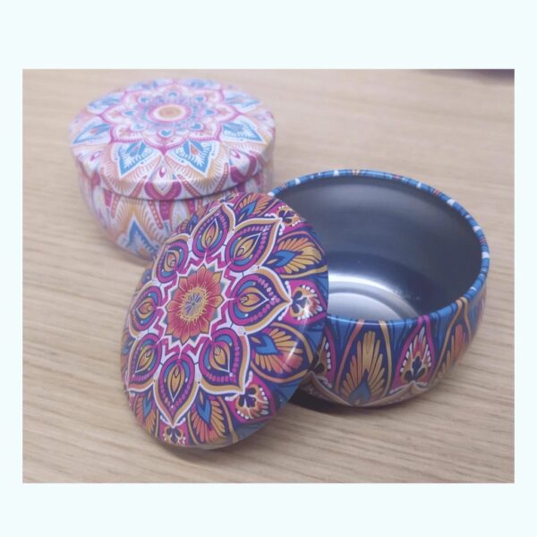Latas chicas mandala multiuso velas - Imagen 3
