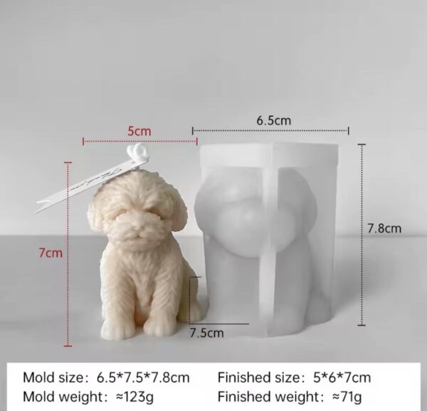 Molde perro grande 7cm 44W2 - Imagen 2