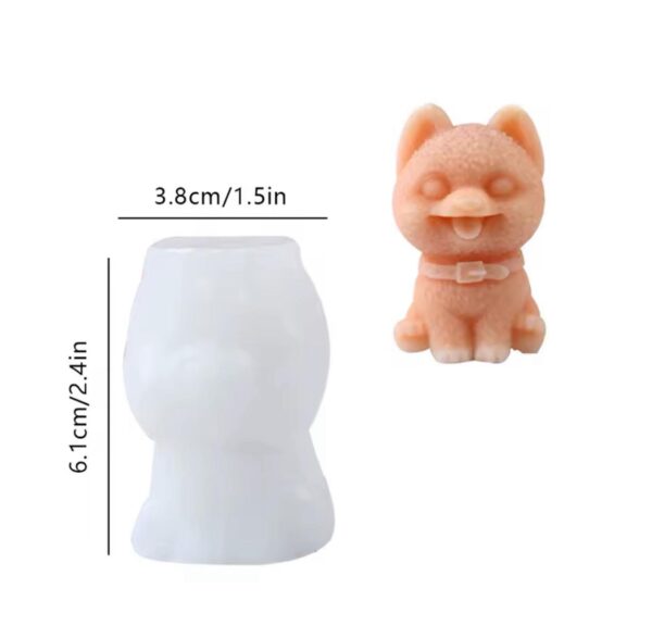 Molde perro pomerania 5,5cm 44U2 - Imagen 2
