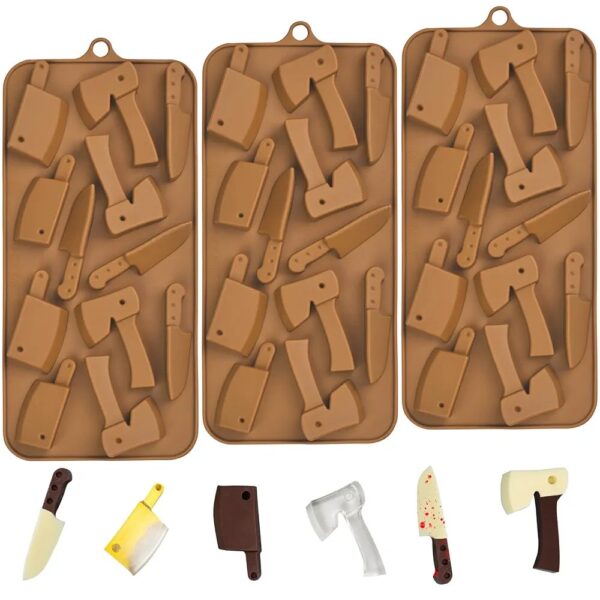 Molde bombones herramientas cuchillos - Imagen 3