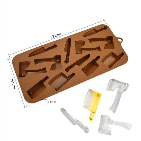 Molde bombones herramientas cuchillos - Imagen 4