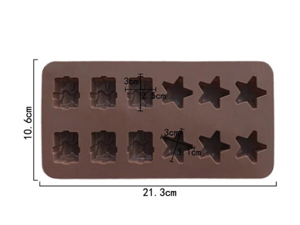 Molde bombones regalos y estrellas - Imagen 2