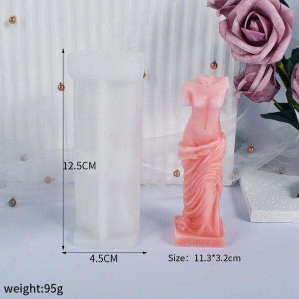 Molde silicona retrato de venus columna romana - Imagen 2